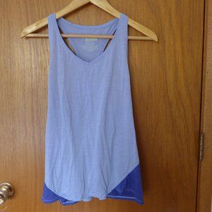 Ibex Weightless Wool Racer Back Tank M purple